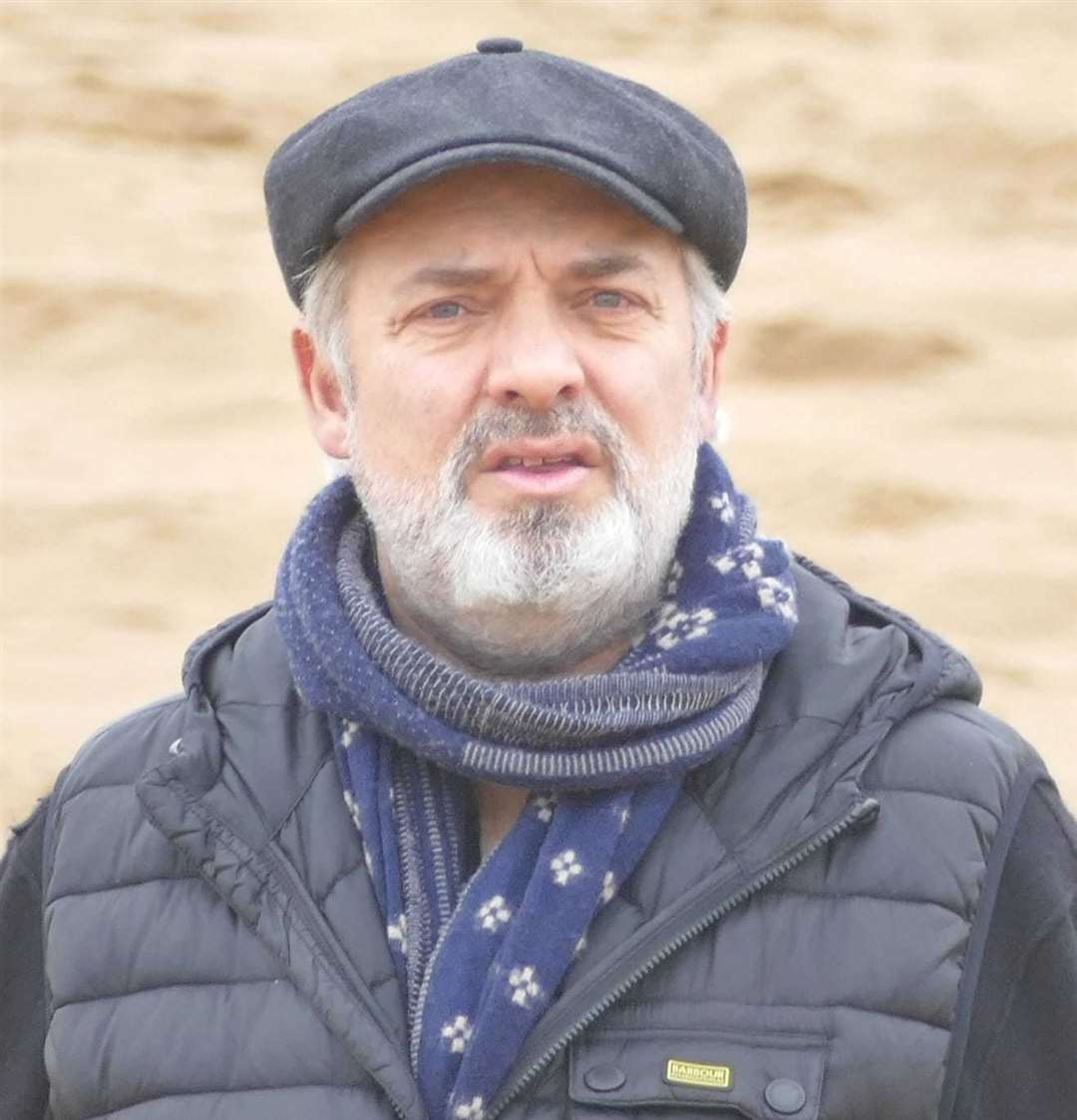 Sam Mendes - pictured on Margate beach - is the writer and director of Empire of Light. Pic: Frank Leppard
