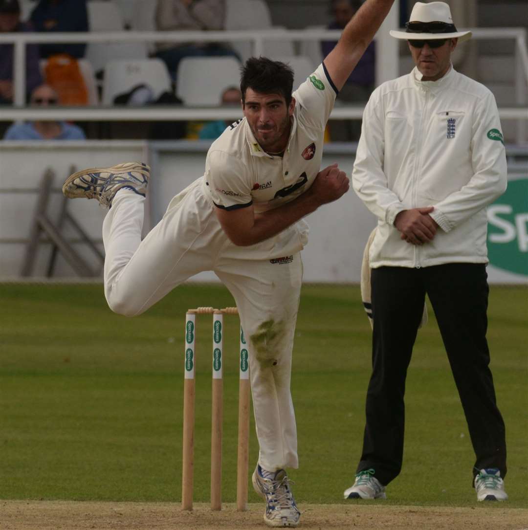 All-rounder Grant Stewart has signed a two-year contract extension at Kent. Picture: Chris Davey