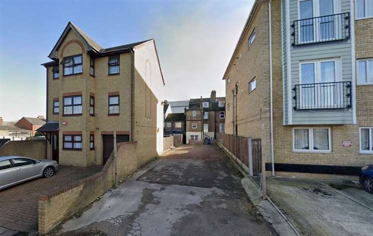 A block of flats for this area of hard-standing in Pembury Street, Sittingbourne have been turned down again. Picture: Google