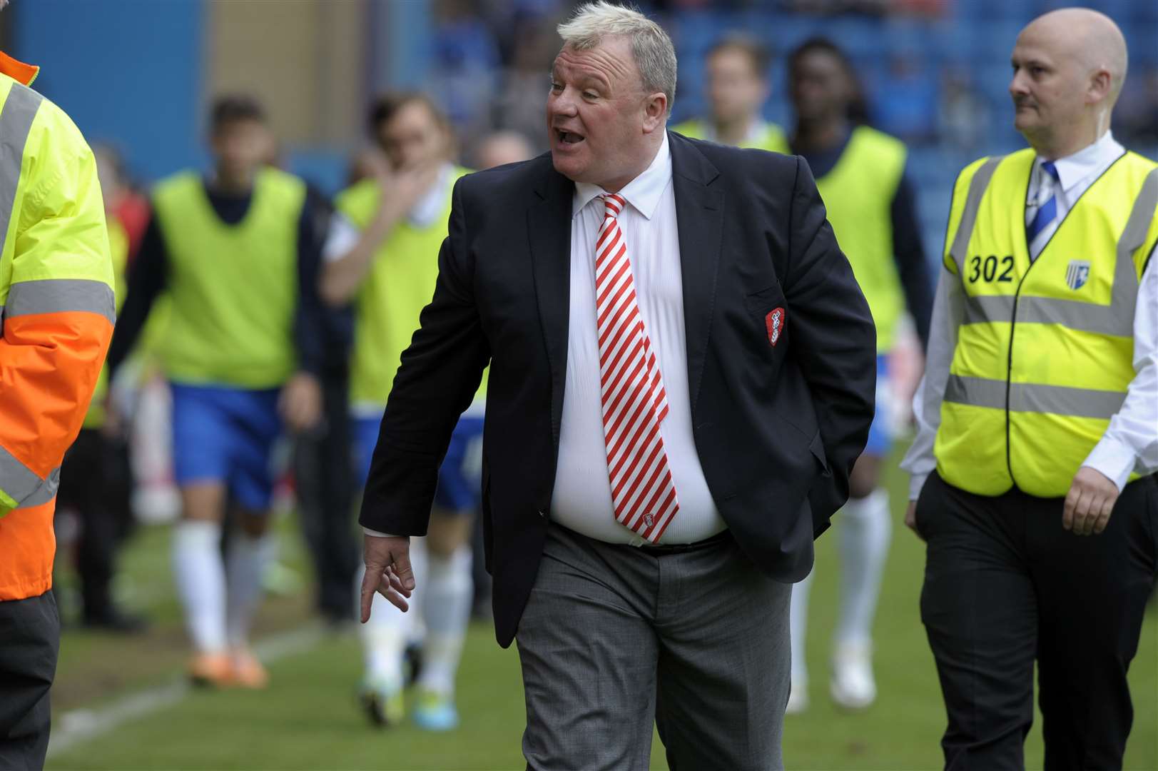 Steve Evans on a visit to Priestfield as Rotherham manager in 2014 Picture: Barry Goodwin