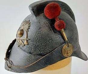 One of the helmets in the collection