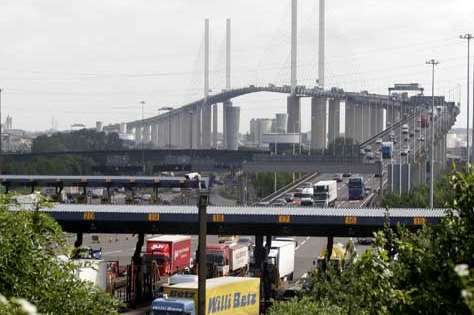 An accident in which a lorry hit a horse led to delays on the Dartford Crossing. Library image
