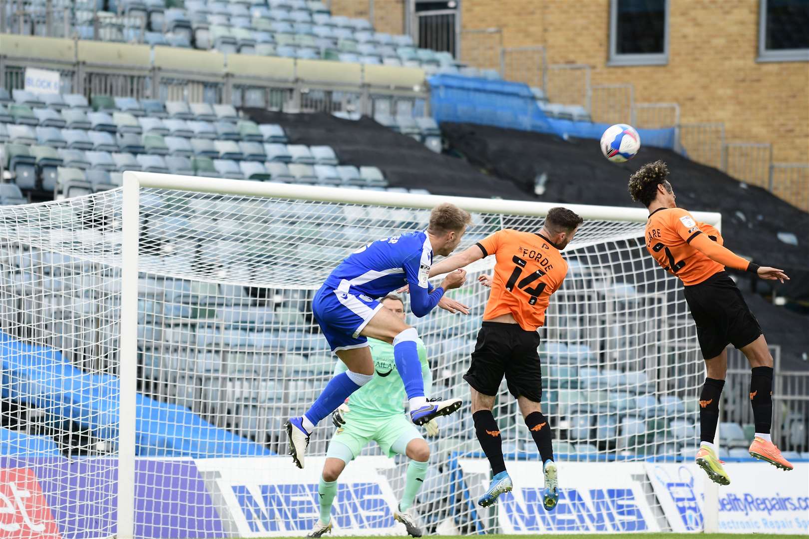 Action between Gillingham and Oxford United Picture: Barry Goodwin