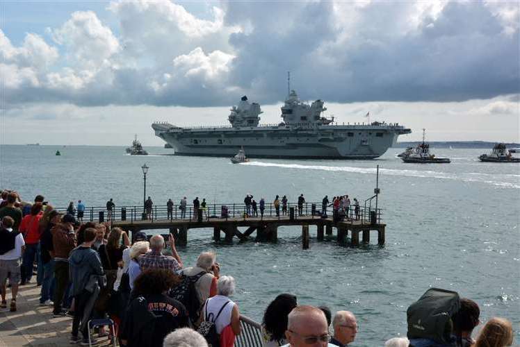 The HMS Prince of Wales aircraft carrier. Photo: Ben Mitchell/PA