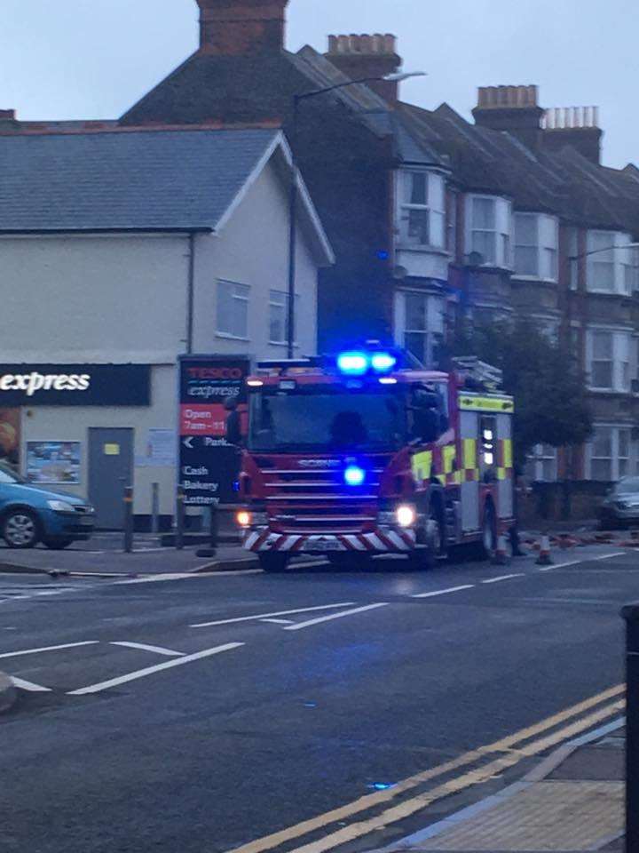 The fire at Tesco in Herne Bay. Picture: Lee Cruse (4013094)