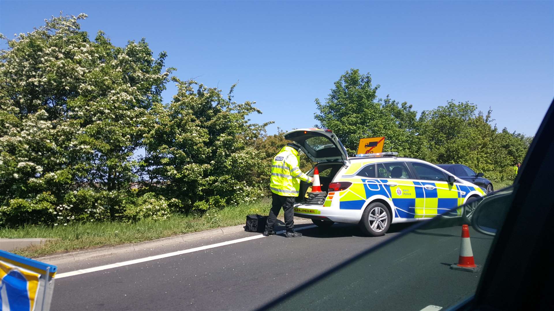 The accident on Thanet way. (2084064)