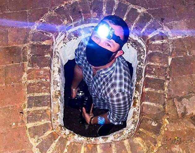 Daniel in the cistern of the Wish Tower in Eastbourne