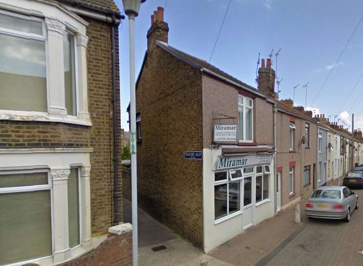 The incident is believed to have occurred in Telescope Alley, Clyde Street, Sheerness on Saturday