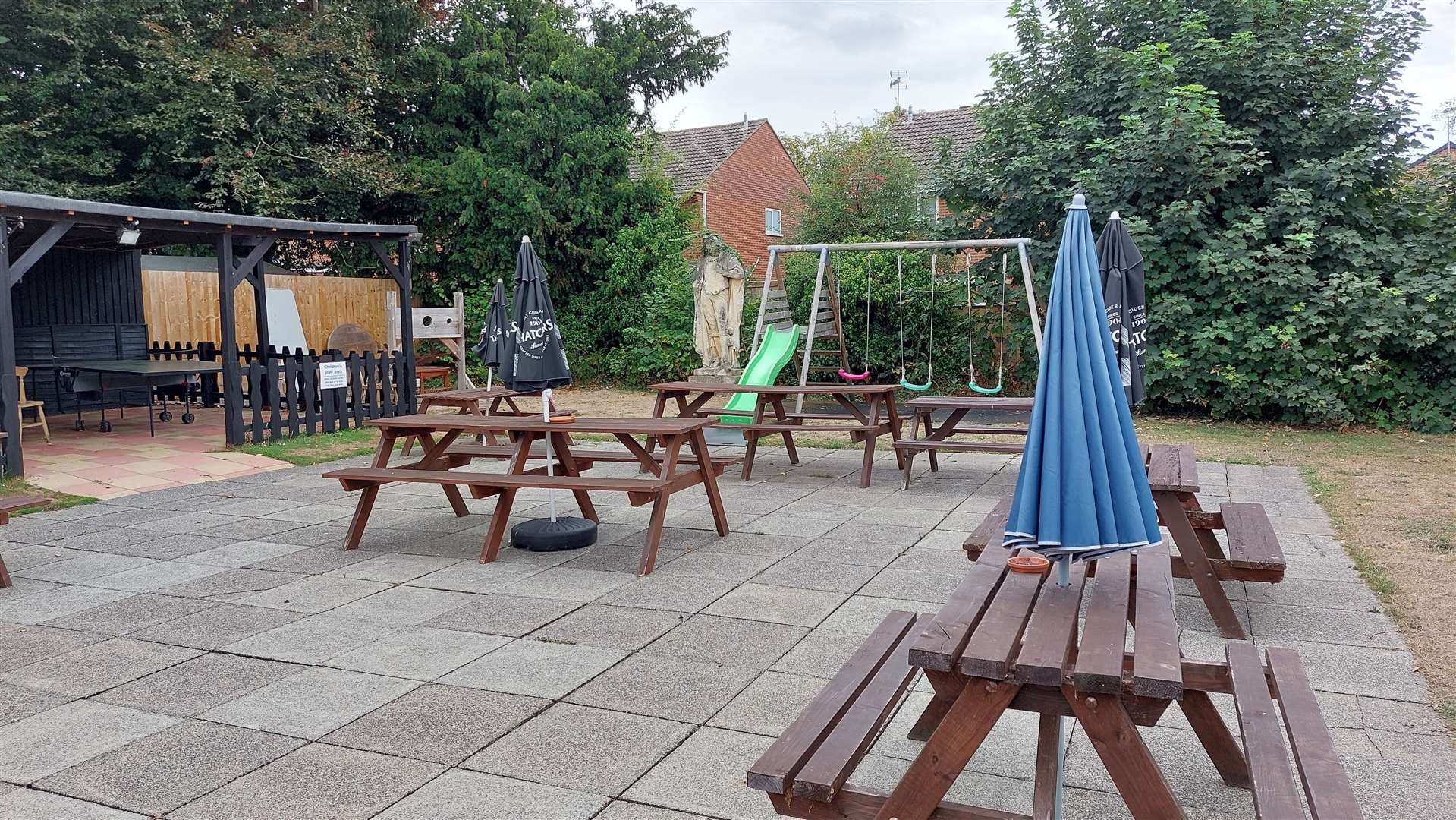 The new garden area at the William Harvey Inn in Willesborough, Ashford