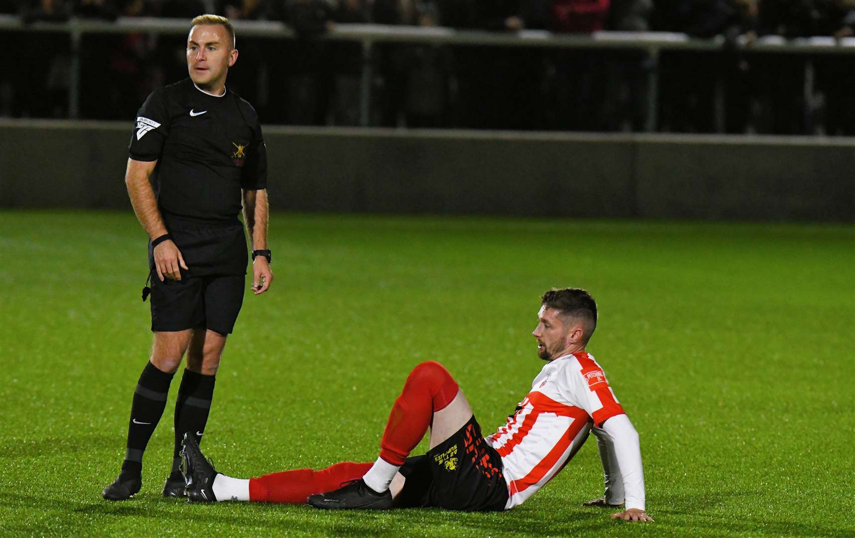 Sheppey striker Dan Bradshaw hasn’t played since the win over Billericay in the FA Cup Fourth Qualifying Round replay Picture: Marc Richards