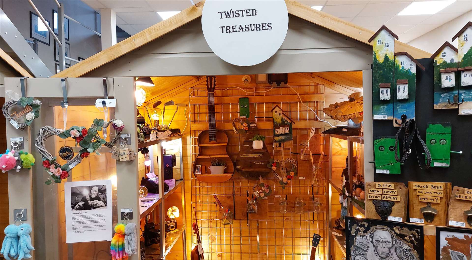 Twisted Treasures sells items created by a local artist