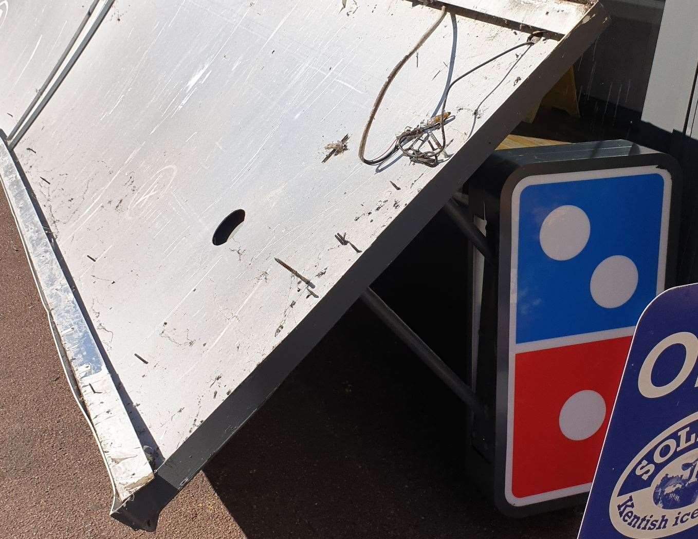 A sign has fallen from a Domino's in Deal (59858532)