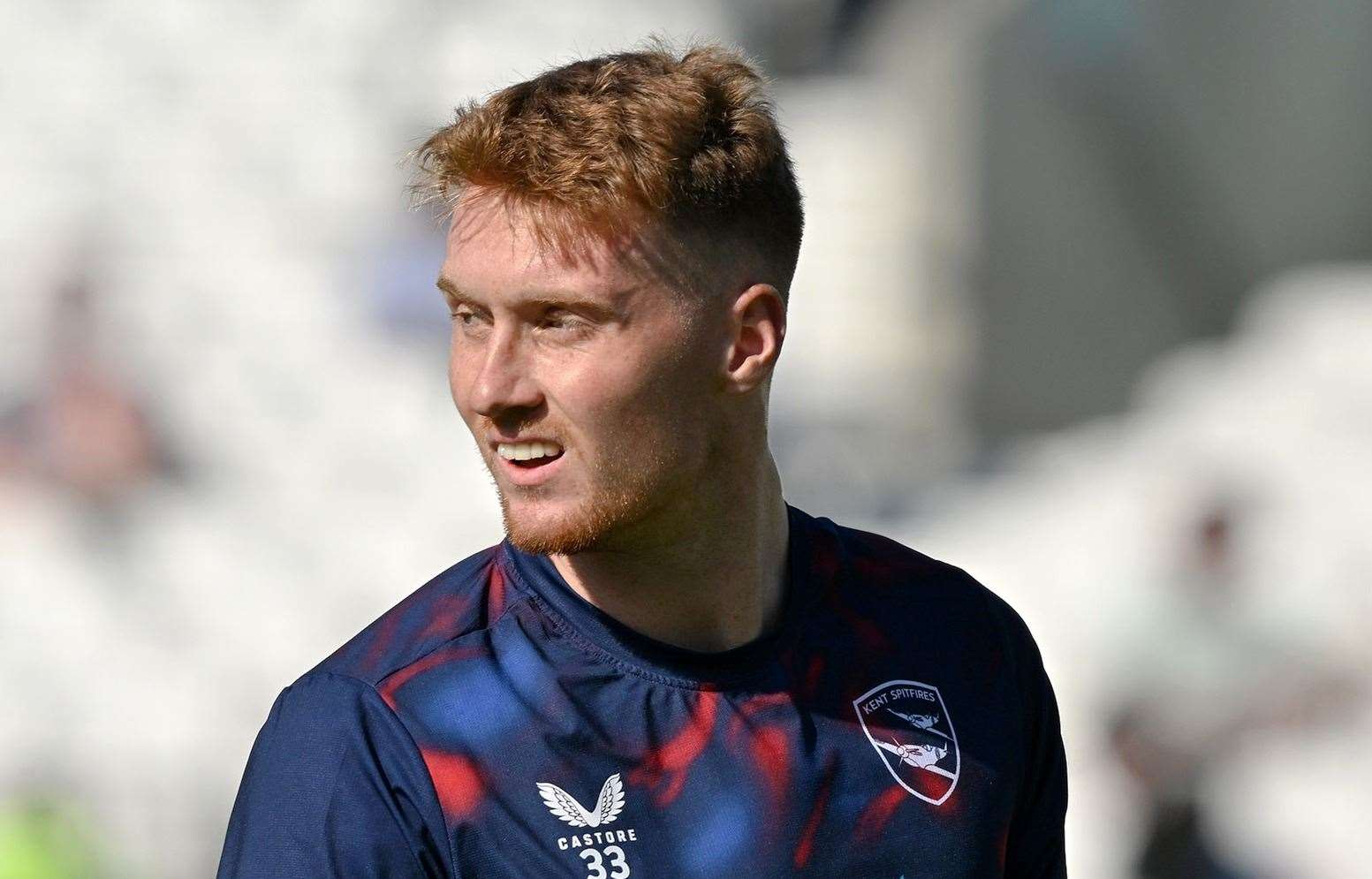Young Kent all-rounder Joey Evison - had worked with batting coach Toby Radford before and was part of the group he took out to Mumbai, India, for pre-season training. Picture: Keith Gillard