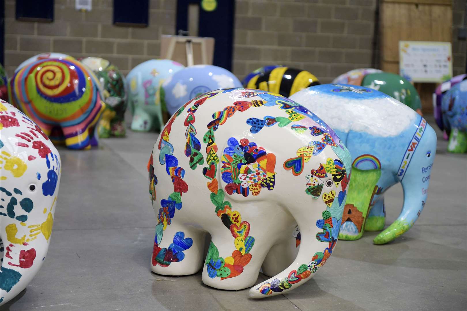 A total of 82 Elmer sculptures were created by different artists