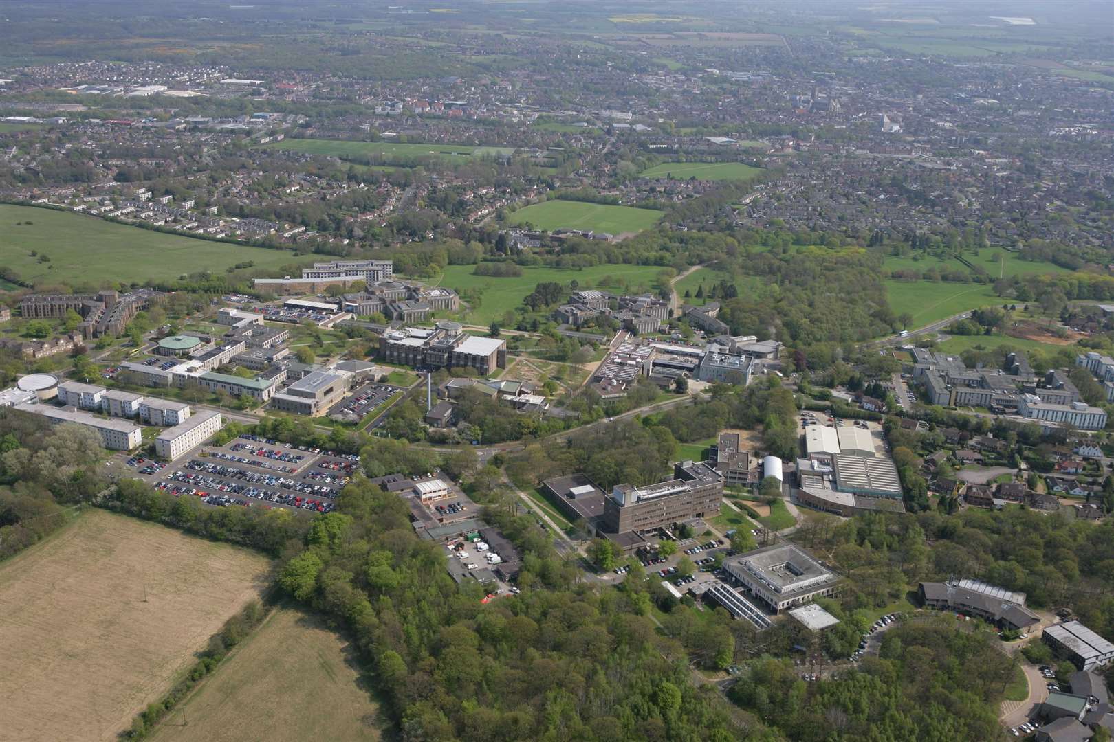 Parts of the University of Kent's Canterbury campus (pictured) have been put forward in the city council's call for sites. Picture: Martin Apps