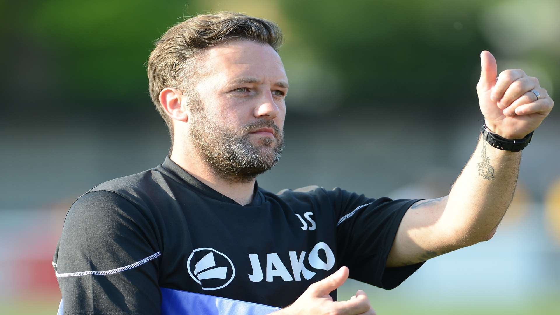 Maidstone United manager Jay Saunders Picture: Gary Browne