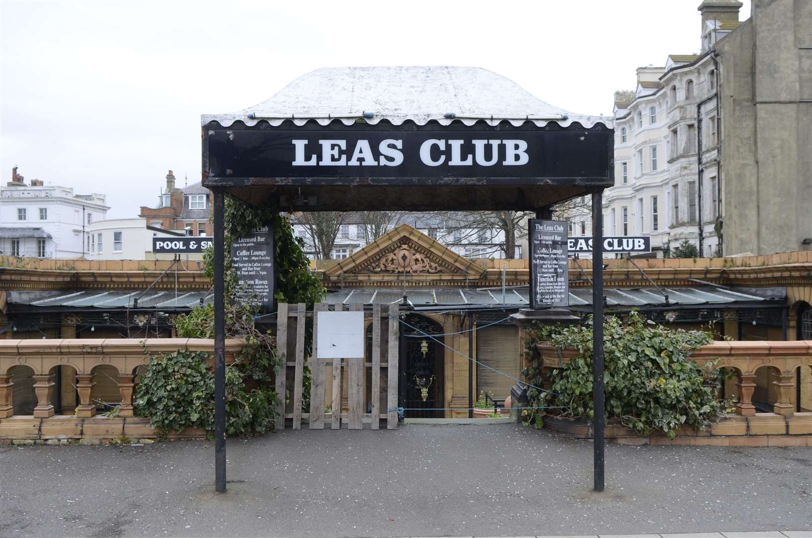 It its later years the Pavilion was home to a bar called the Leas Club. Picture: Gary Browne