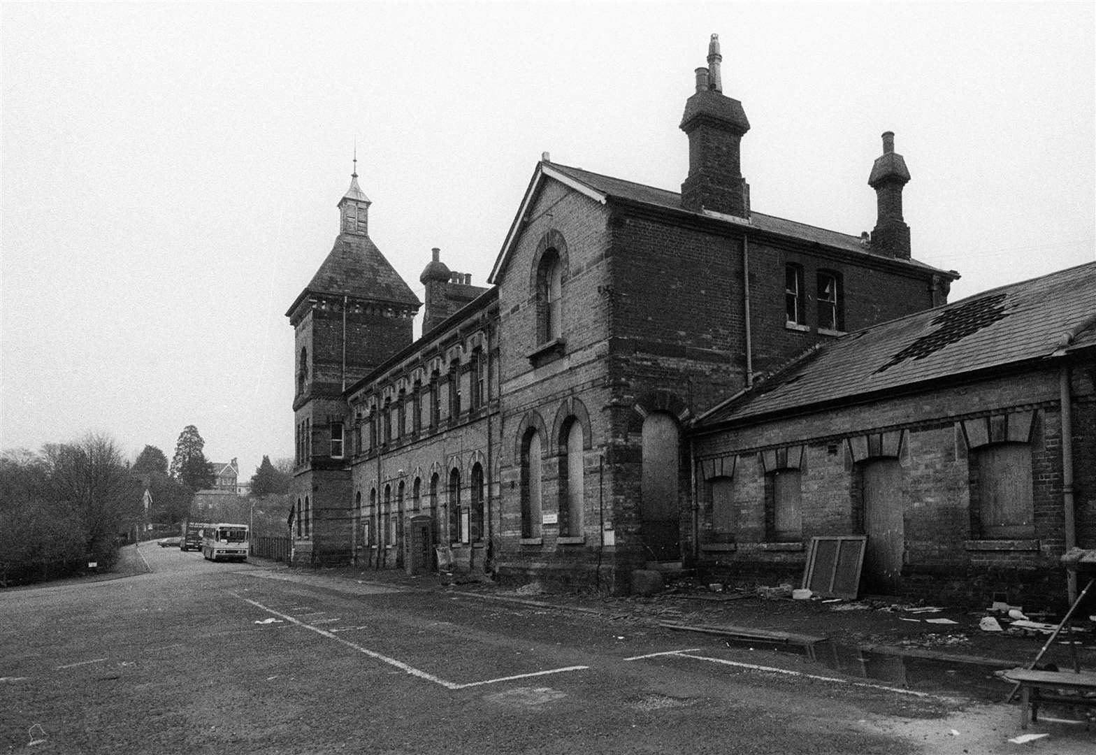 Tunbridge Wells West station building following its closure. Picture: Dr Robert Cockcroft, Kent Archaeological Society