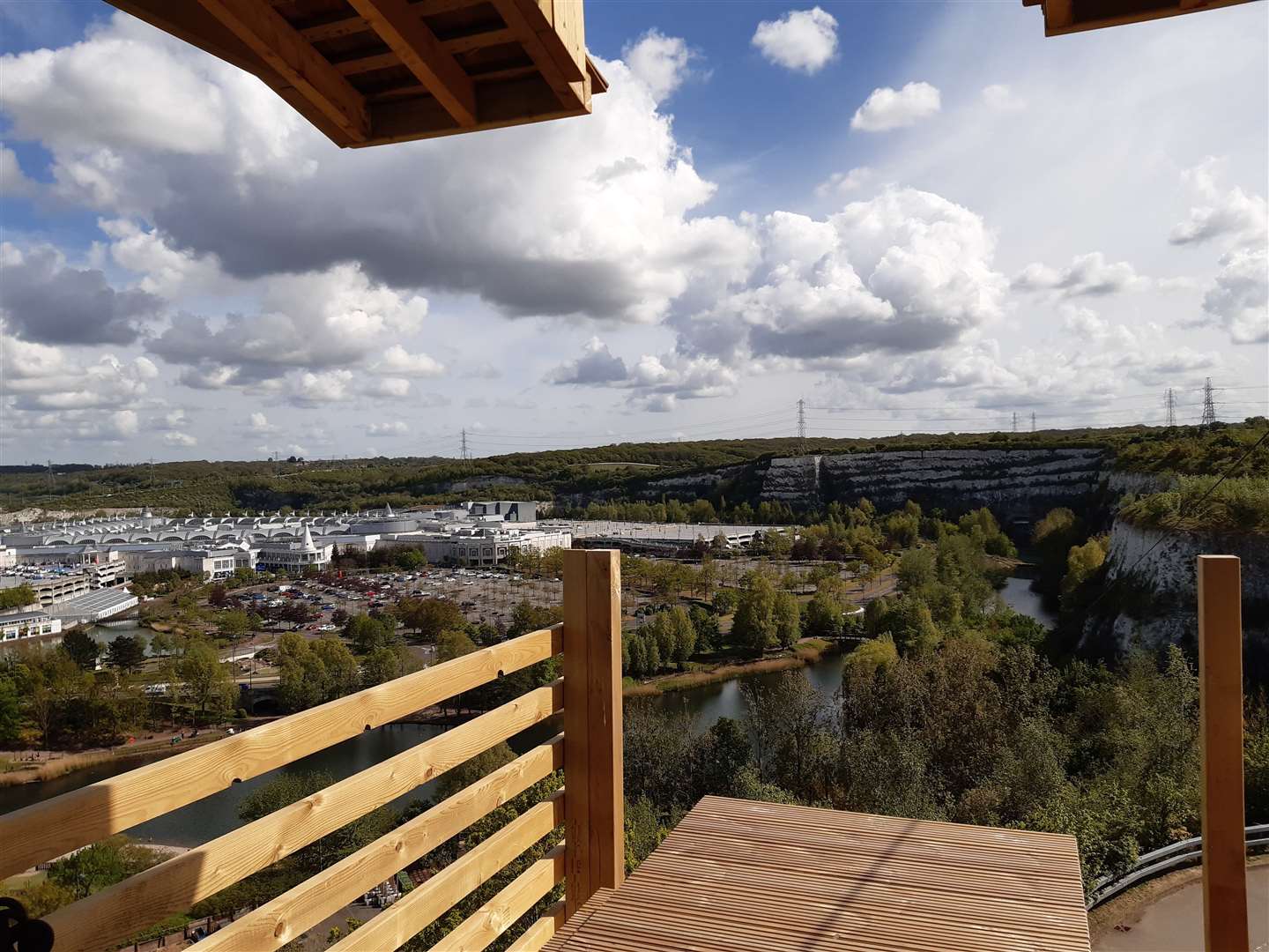 The zipline at Bluewater is going to be England's longest at more than 700m
