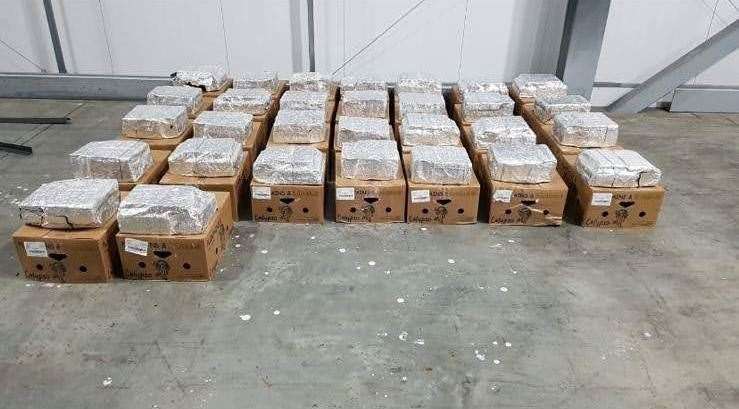 Some of the cocaine seized at Dover in recent months