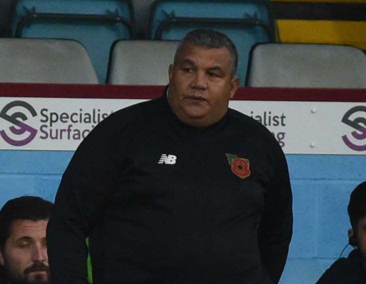 Maidstone United manager Hakan Hayrettin. Picture: Steve Terrell