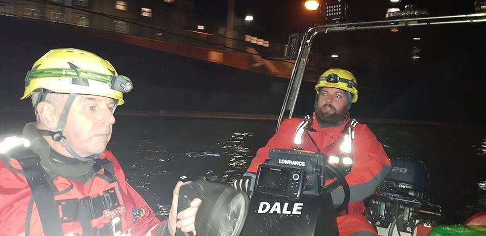 Search and Rescue crew members during the rescue last night. Picture: Kent Search & Rescue (6270365)
