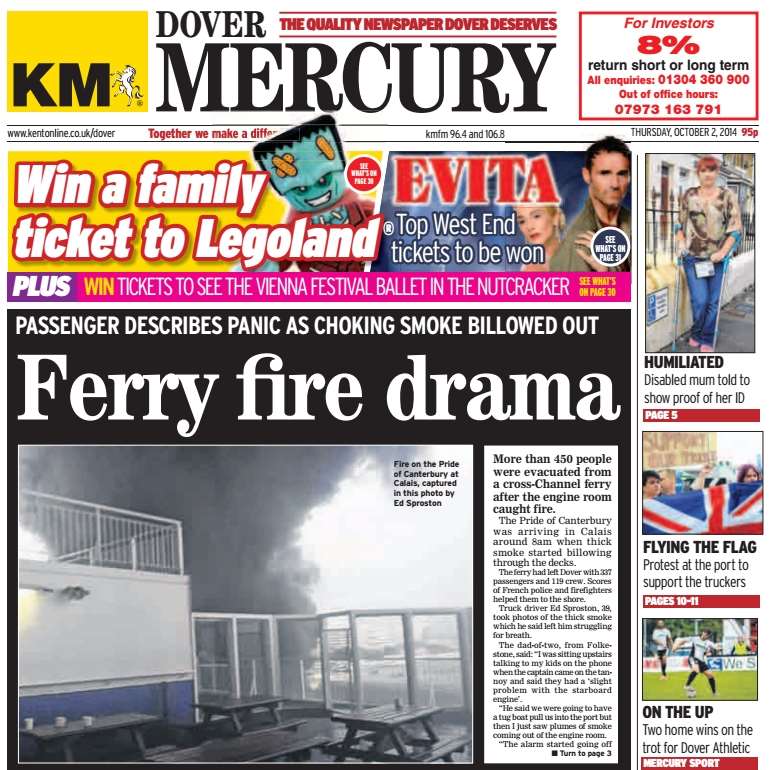 The Mercury's front page that week