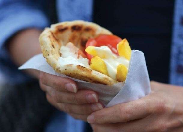 Greek souvlaki will be just one of the dishes on offer at the food and drinks festival. Picture: Market Square Group / Zoom Events