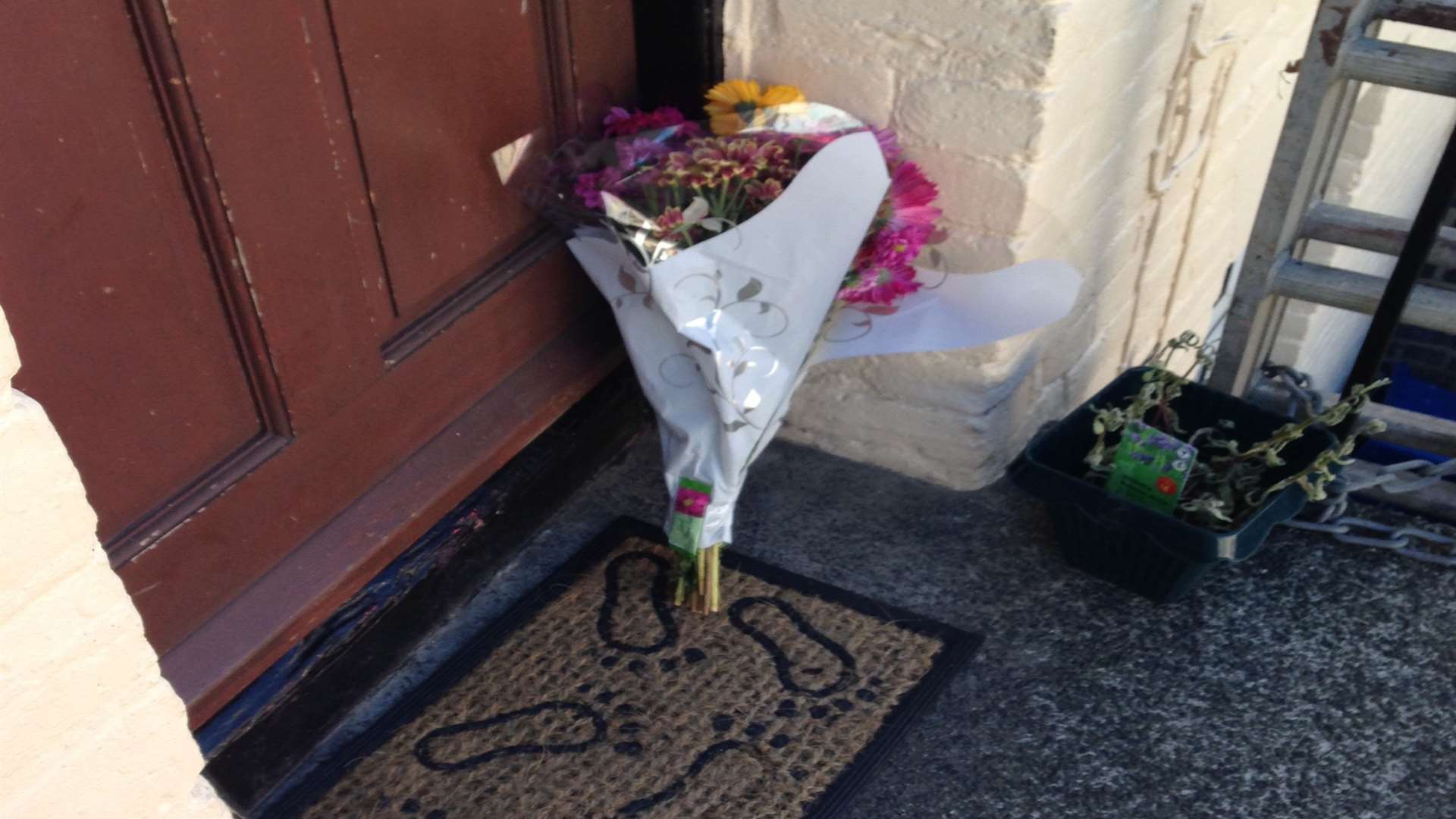 Floral tributes left at the house where toddler Frankie Hedgecock died