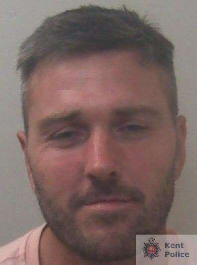 Lee Cuthbert, 35, of The Harbour, Sutton Valance, jailed for three years for burglary. Picture: Kent Police