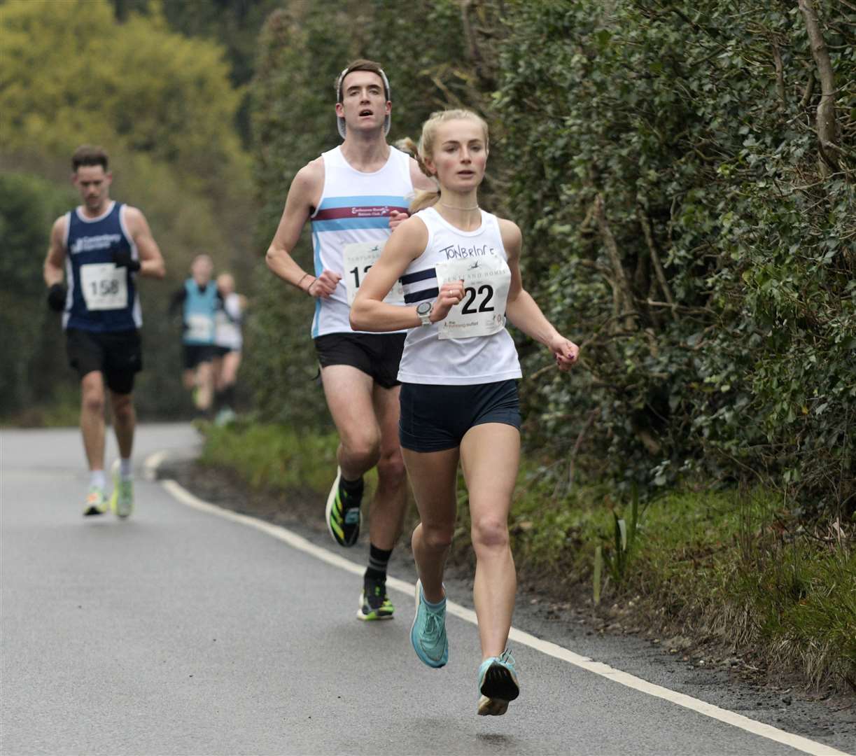 Former Invicta East Kent runner Imogen Amos, now at Tonbridge AC, finished third in the ladies' race. Picture: Barry Goodwin (62013906)