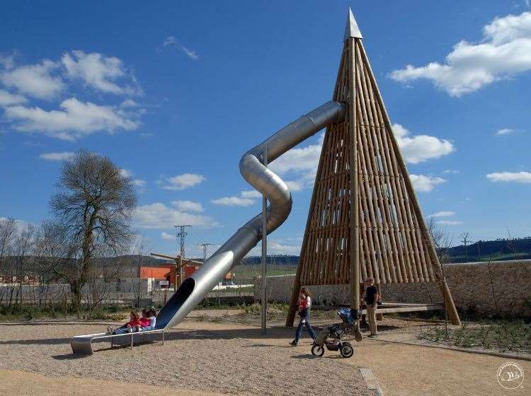 How the tower slide could look