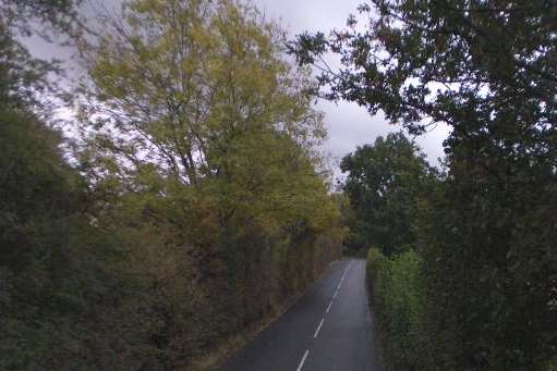 The scene of the fatal crash in Green Lane towards Four Elms. Picture: Google Street View