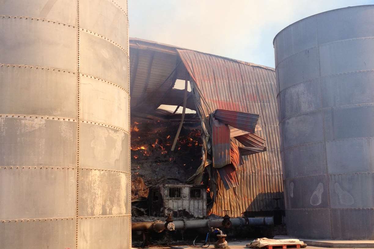 Damage caused by fire at Old Rides Farm in Leysdown Road, Eastchurch. Picture: Anthony Opie