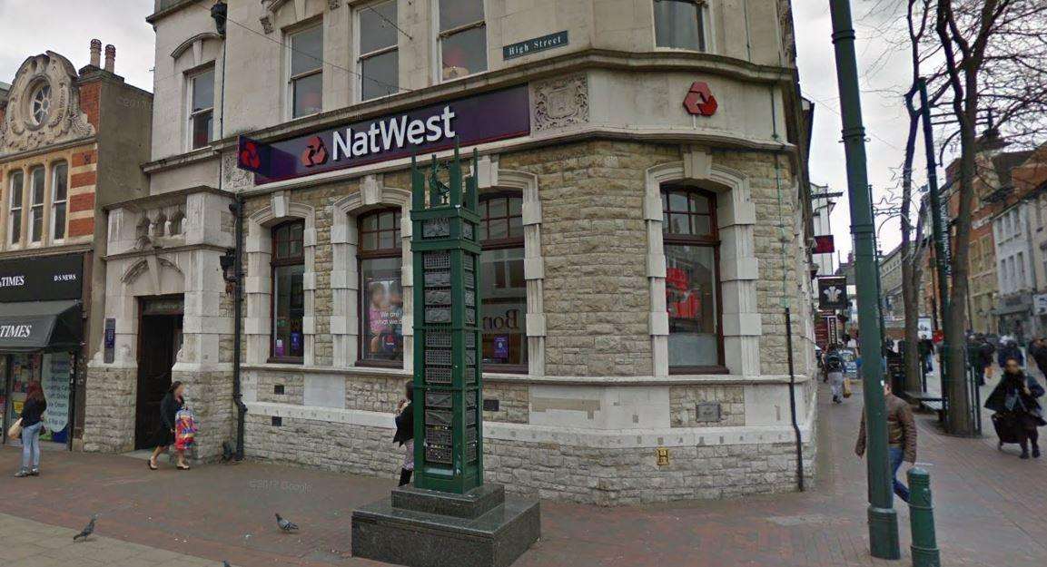 The attack happened near to the NatWest bank in Chatham