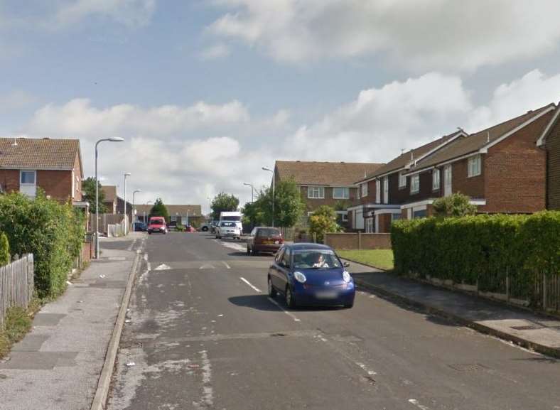 The child fell in Irvine Drive. Picture: Google.