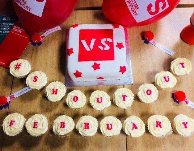 Cakes made for Shout Out February last year