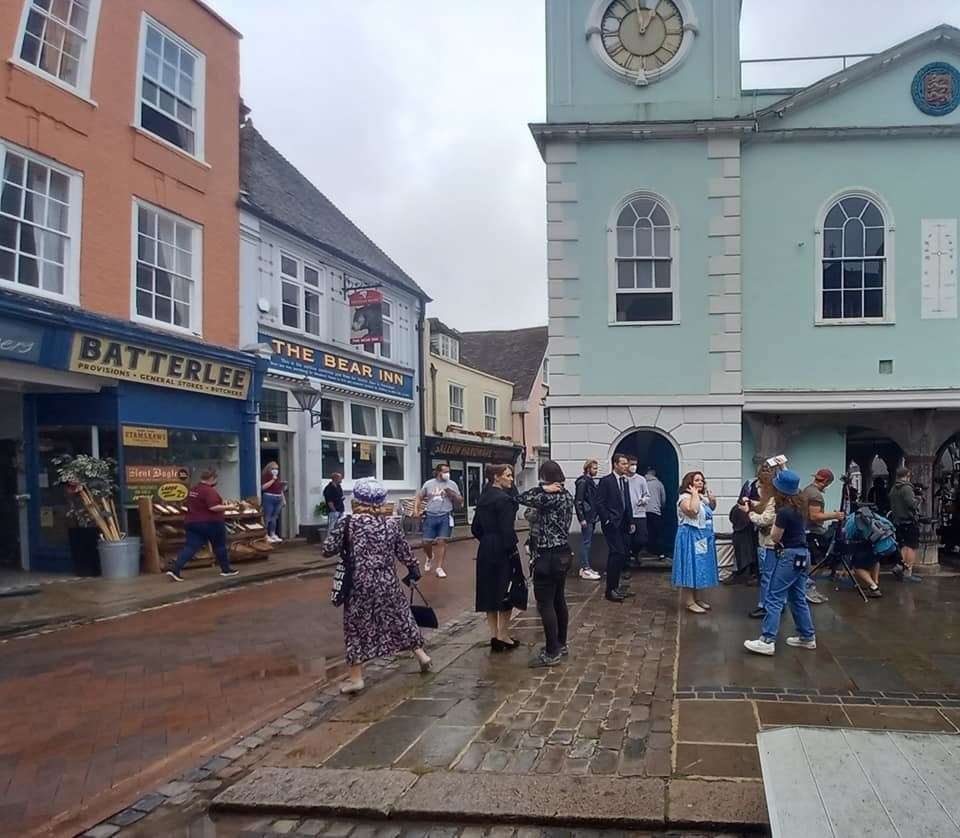 Time was rolled back in Faversham for the filming of The Larkins. Picture: Crispin Whiting