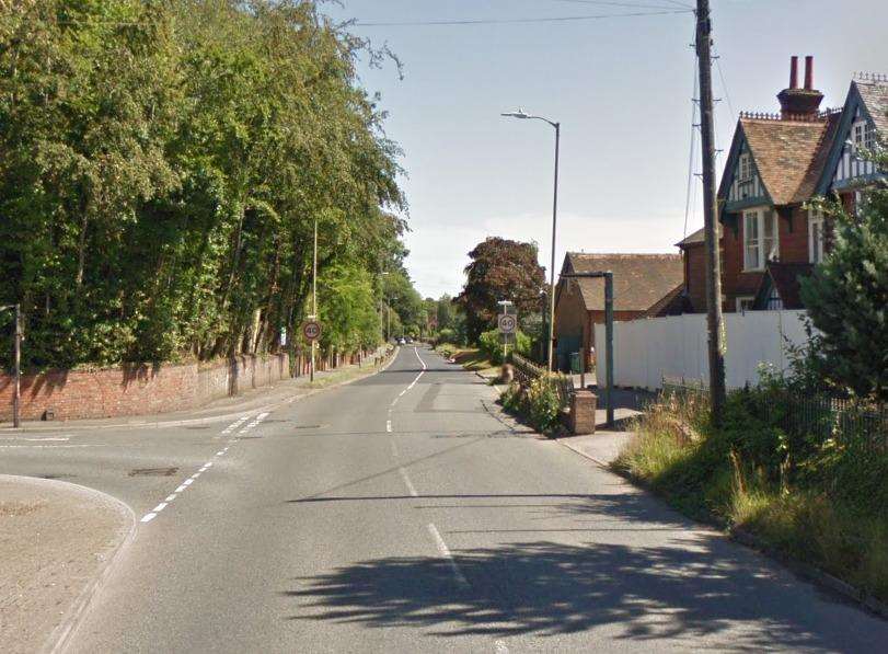 The incident happened in Canterbury Road close to the junction with The Street