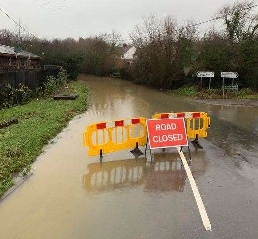 Drivers are told to avoid low lying roads Picture: Kevin Clark