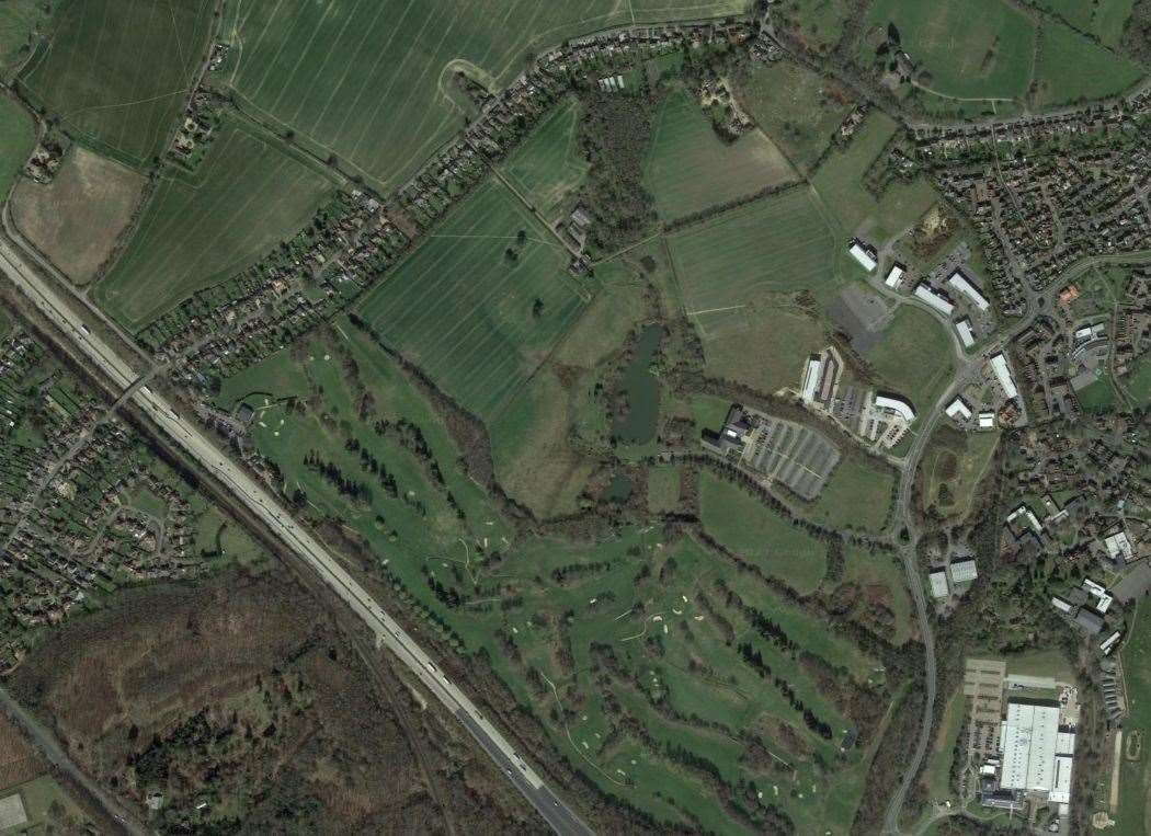 How the site currently looks; the lakes sit in the middle of this photo. Picture: Google Earth