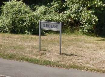 Glebe Lane where the incident happened. Picture: Google