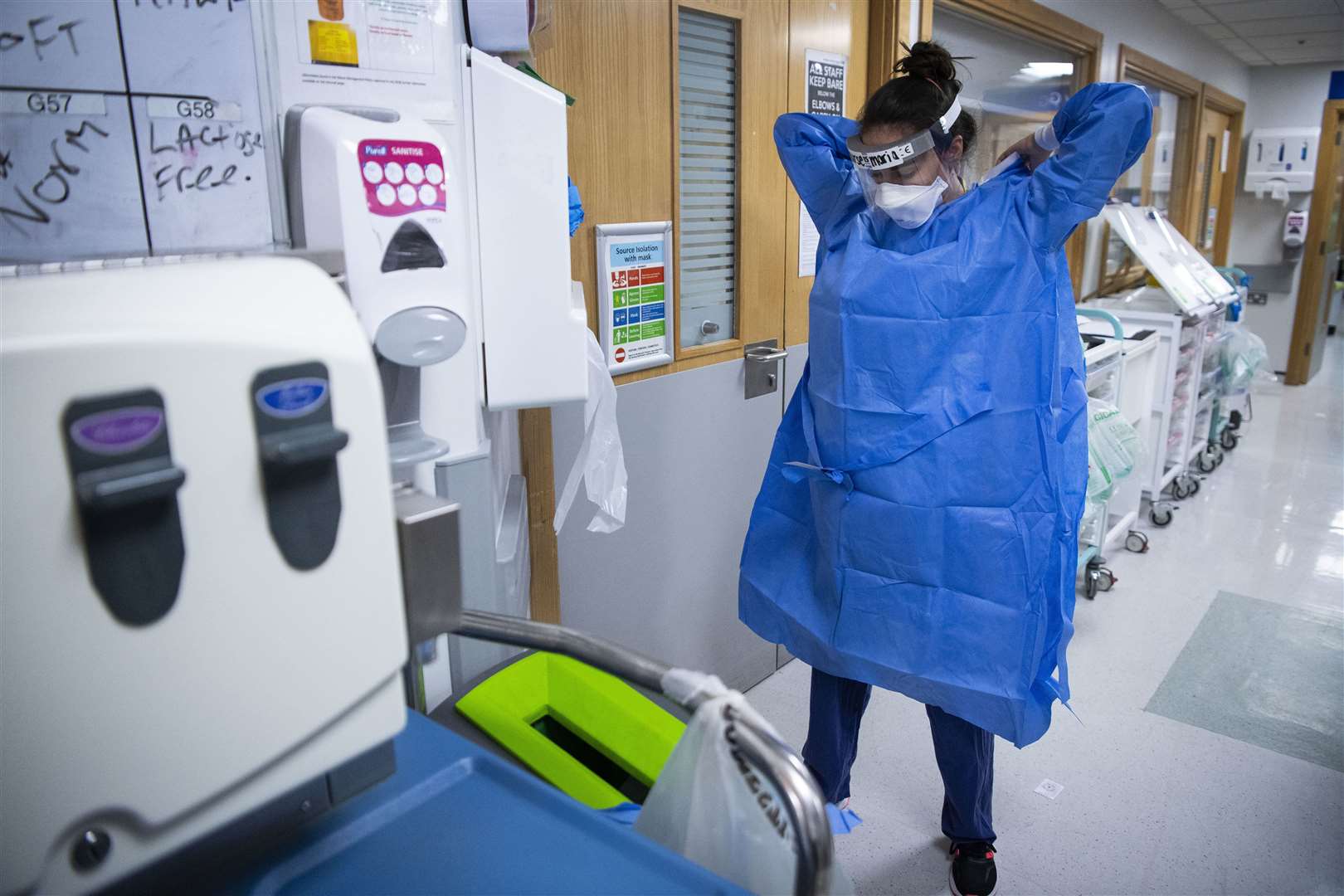 The Government has been urged to carry out a review of PPE for hospital workers (Victoria Jones/PA)
