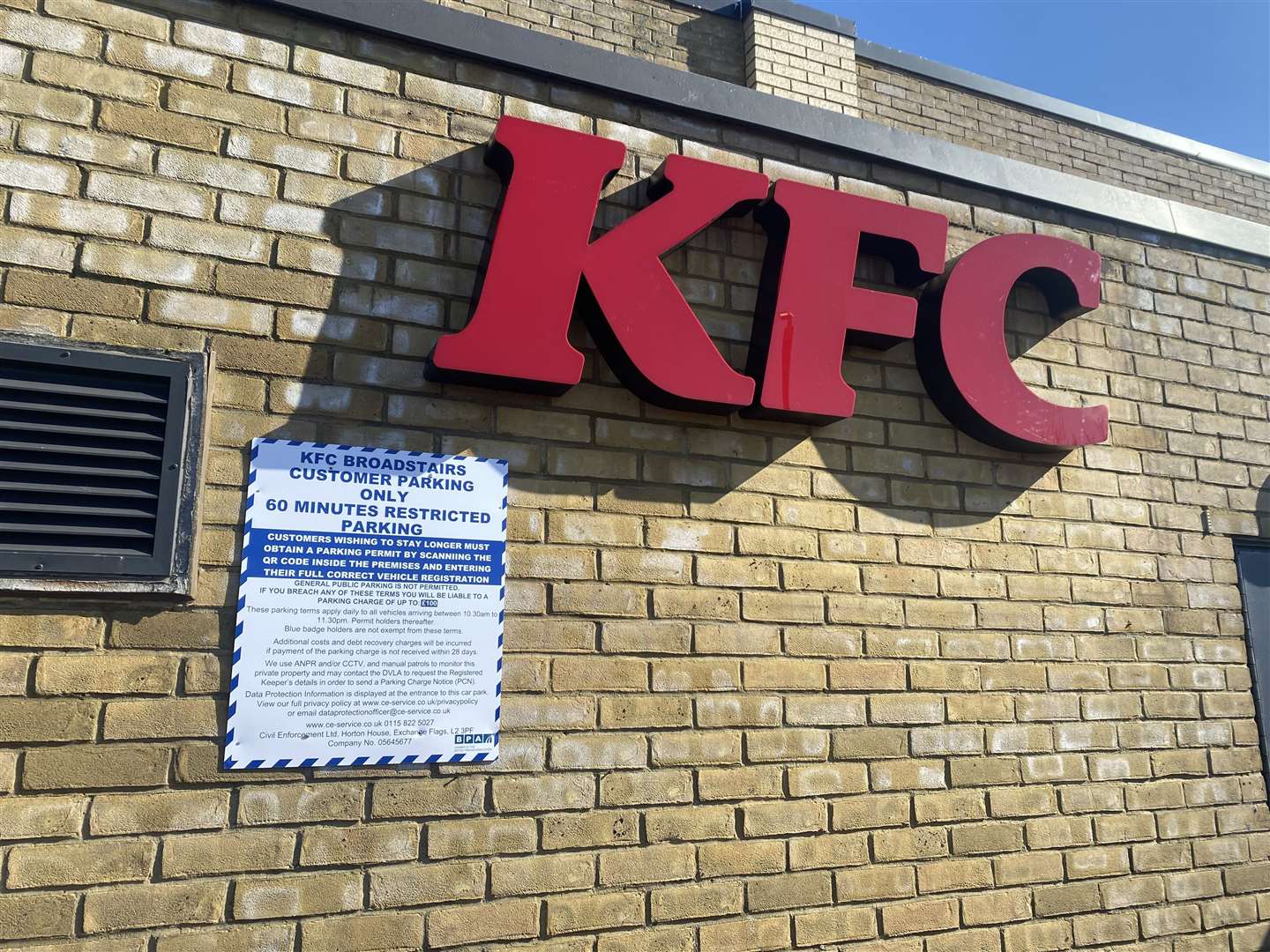 KFC Westwood has not yet responded to the comments made by Louise
