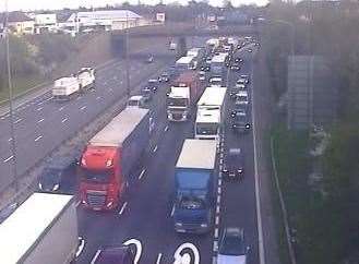 Motorists heading towards the Dartford Crossing should expect delays