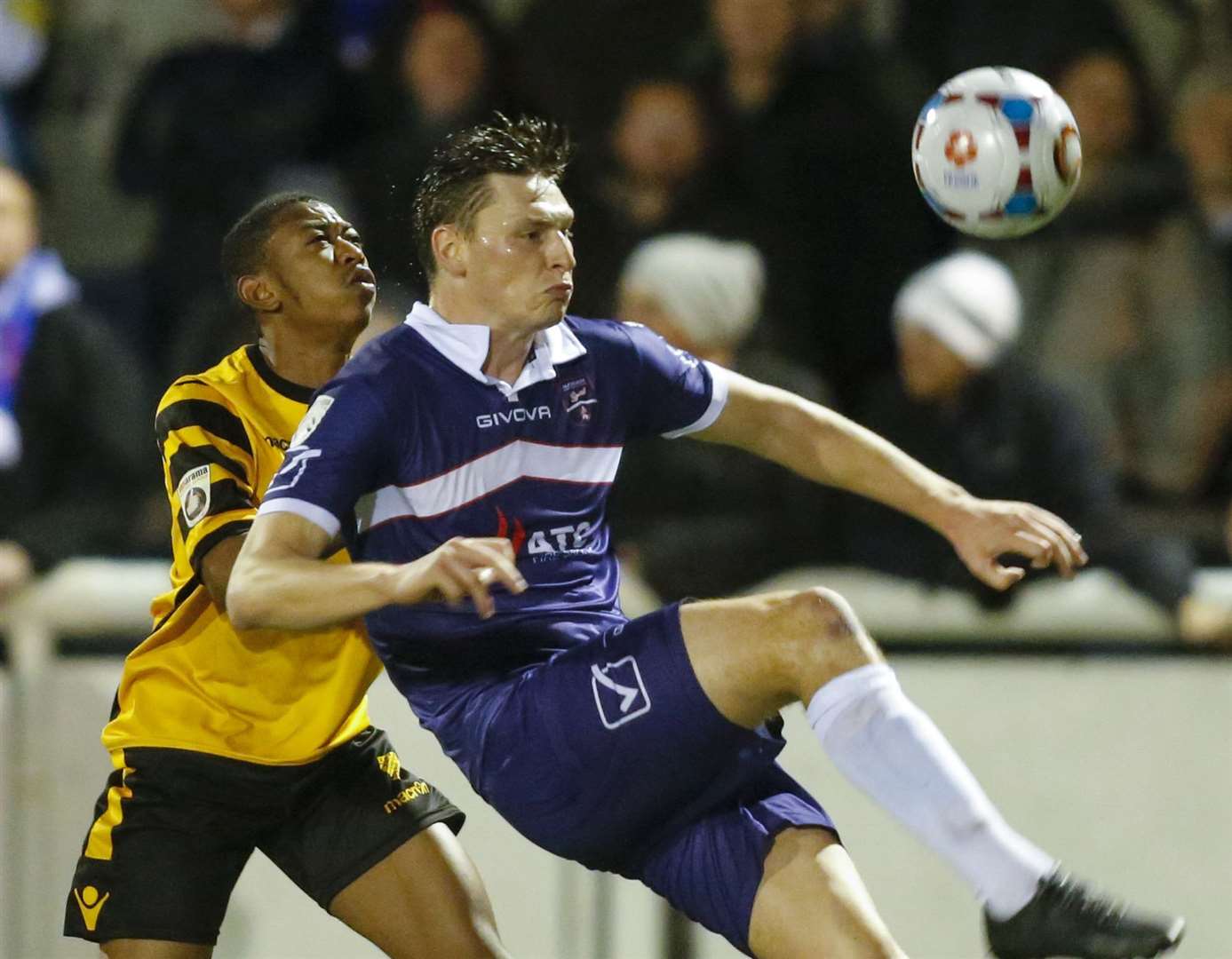 New Ebbsfleet United defender Jake Goodman in action for Margate during the 2015/16 season. Picture: Martin Apps