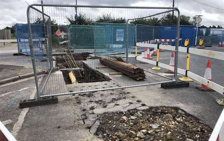 Work in Lower Rainham Road had been ongoing for a number of months and now the road is to shut again. Picture: Stock image