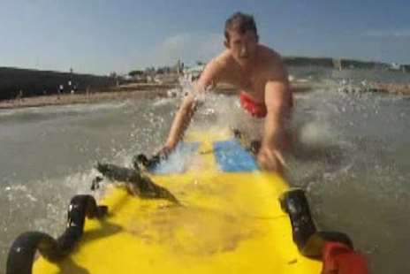 Ramsgate beach lifeguard Jack Basson jumps to rescue young Alexandra Hewitt