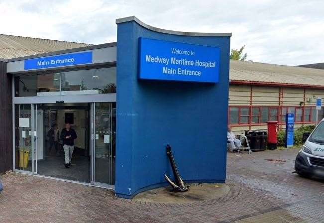 The pair carried out their placements at Medway Maritime Hospital. Picture: Google