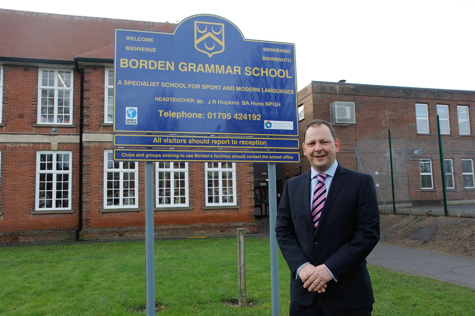 Jonathan Hopkins is quitting Borden Grammar School to take over at Barton Court, Canterbury. Picture: Darren Small